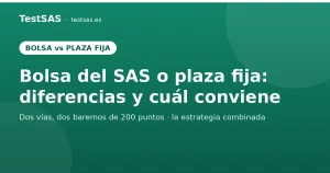 Bolsa del SAS o plaza fija: diferencias y cuál conviene