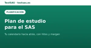 Plan de estudio para la oposición del SAS: calendario con fases e hitos