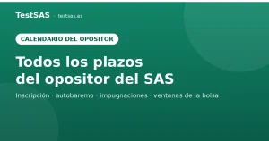 Todos los plazos del opositor del SAS: inscripciones, autobaremo y bolsa
