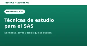 Técnicas de estudio para el temario del SAS: normativa, cifras y siglas